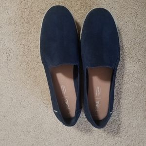 TOMS Palma Navy Suede shoes size 10